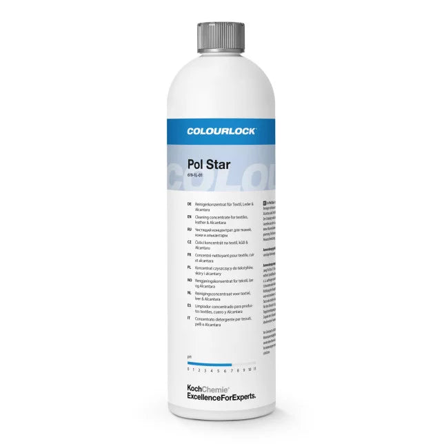 PO - Pol Star 1L- Nettoyant multi-surfaces doux textiles, cuirs, alcantara